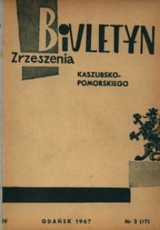 Biuletyn Zrzeszenia Kaszubsko-Pomorskiego, 1967, nr 2