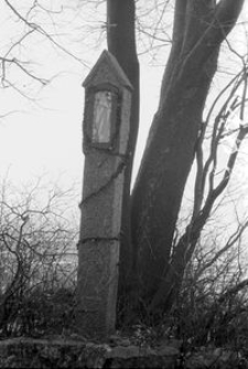 Kapliczka na słupie kamiennym - Łosienice [2]