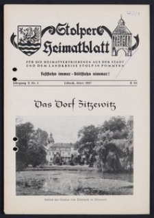 Stolper Heimatblatt für die Heimatvertriebenen aus der Stadt und dem Landkreise Stolp in Pommern Nr. 3/1953