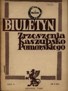 Biuletyn Zrzeszenia Kaszubsko-Pomorskiego, 1968, nr 3