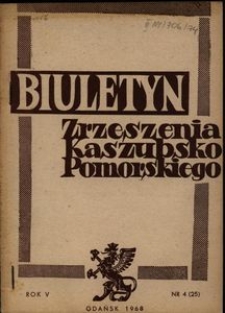 Biuletyn Zrzeszenia Kaszubsko-Pomorskiego, 1968, nr 4