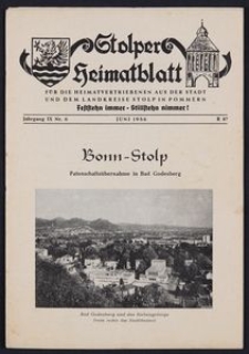 Stolper Heimatblatt für die Heimatvertriebenen aus der Stadt und dem Landkreise Stolp in Pommern Nr. 6/1956