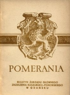 Pomerania : biuletyn Zarządu Głównego Zrzeszenia Kaszubsko-Pomorskiego, 1971, nr 3