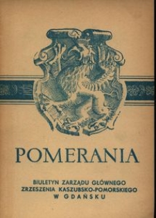 Pomerania : biuletyn Zarządu Gł&oacute;wnego Zrzeszenia Kaszubsko-Pomorskiego, 1972, nr 2