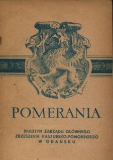 Pomerania : biuletyn Zarządu Głównego Zrzeszenia Kaszubsko-Pomorskiego, 1972, nr 4