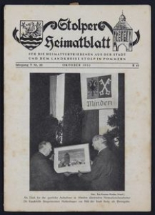 Stolper Heimatblatt für die Heimatvertriebenen aus der Stadt und dem Landkreise Stolp in Pommern Nr. 10/1953