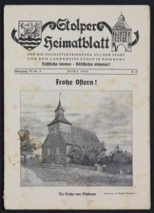 Stolper Heimatblatt für die Heimatvertriebenen aus der Stadt und dem Landkreise Stolp in Pommern Nr. 3/1953