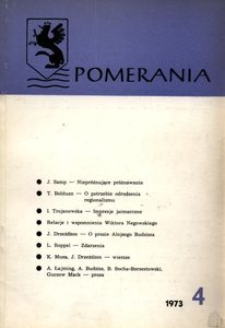 Pomerania : biuletyn Zarządu Głównego Zrzeszenia Kaszubsko-Pomorskiego, 1973, nr 4