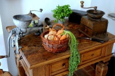 Household equipment in the Pomeranian Folk Culture Museum in Swołowo