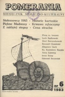 Pomerania : miesięcznik społeczno-kulturalny, 1983, nr 6