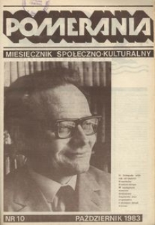 Pomerania : miesięcznik społeczno-kulturalny, 1983, nr 10