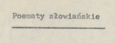 Poematy słowiańskie