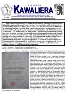 Kawaliera : biuletyn Koła nr 21, 2009, nr 3