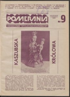 Pomerania : miesięcznik społeczno-kulturalny, 1986, nr 9