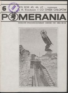 Pomerania : miesięcznik kulturalny, 1989, nr 6