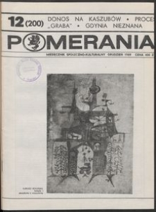 Pomerania : miesięcznik kulturalny, 1989, nr 12