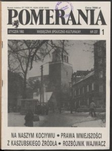 Pomerania : miesięcznik społeczno-kulturalny, 1993, nr 1