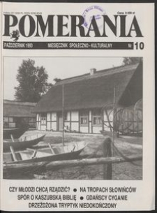 Pomerania : miesięcznik społeczno-kulturalny, 1993, nr 10