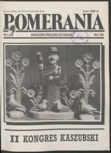 Pomerania : miesięcznik społeczno-kulturalny, 1992, nr 5