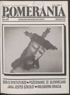 Pomerania : miesięcznik społeczno-kulturalny, 1992, nr 9
