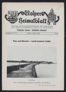 Stolper Heimatblatt für die Heimatvertriebenen aus der Stadt und dem Landkreise Stolp in Pommern Nr. 8/1962