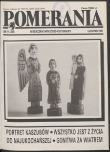 Pomerania : miesięcznik społeczno-kulturalny, 1992, nr 11