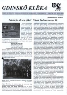 Gdinskô Klëka : pismo Gdyńskiego Oddziału Zrzeszenia Kaszubsko-Pomorskiego. Nr 3-4 (40-41) 2006