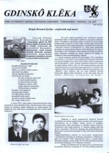 Gdinskô Klëka : pismo Gdyńskiego Oddziału Zrzeszenia Kaszubsko-Pomorskiego. Nr 1 (43) 2007