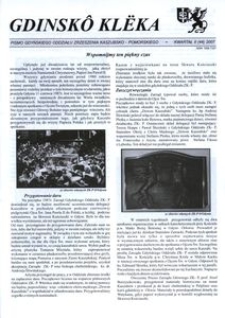 Gdinskô Klëka : pismo Gdyńskiego Oddziału Zrzeszenia Kaszubsko-Pomorskiego. Nr 2 (44) 2007