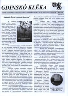 Gdinsk&ocirc; Kl&euml;ka : pismo Gdyńskiego Oddziału Zrzeszenia Kaszubsko-Pomorskiego. Nr 2 948) 2008
