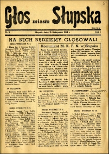 Głos miasta Słupska, 1954, nr 2