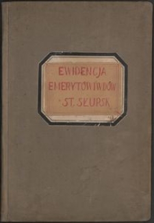 Ewidencja emeryt&oacute;w i wd&oacute;w St. Słupsk