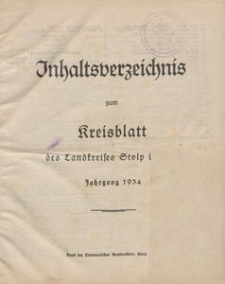 Kreisblatt des Stolper Kreises, 1934