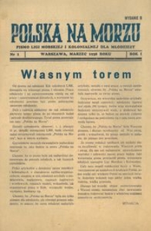Polska na Morzu, 1938, nr 1, wydanie B