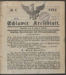 Schlawer Kreisblatt 1854