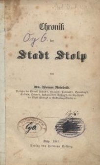 Chronik der Stadt Stolp