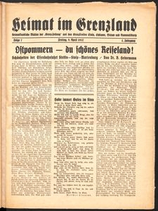 Heimat im Grenzland Nr. 7/1937