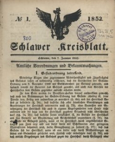 Schlawer Kreisblatt 1852