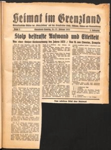 Heimat im Grenzland Nr. 3/1938