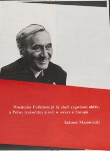 [Plakat] Tadeusz Mazowiecki