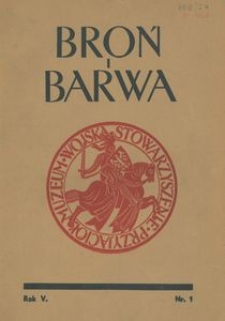 Broń i Barwa, 1938, nr 1
