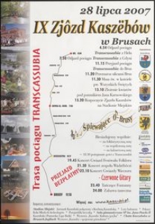 [Plakat] : IX Zj&ocirc;zd Kasz&euml;b&oacute;w w Brusach