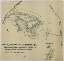 Burgwall "Schlossberg" bei Kl. Gansen, Kreis Stolp.