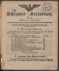 Schlawer Kreisblatt 1849