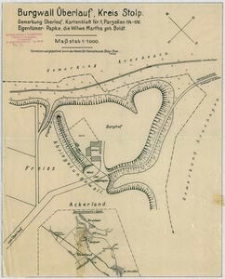 Burgwall &Uuml;berlauf, Kreis Stolp.