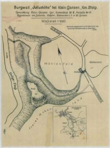 Burgwall "Juliush&ouml;he" bei Klein Gansen, Krs. Stolp.