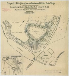Burgwall "Schlo&szlig;berg" bei der Budower M&uuml;hle, Kreis Stolp.