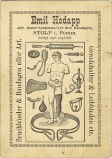 Emil Hodapp : chir. Instrumentenmacher und Bandagist