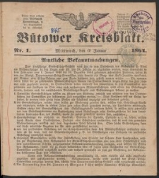 Bütower Kreisblatt 1864