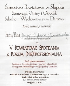 Związek Literat&oacute;w Polskich. Zarząd Oddziału Słupsk, T 5, [Kronika]